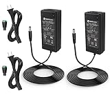 EMITEVER DC 24V 60WLED Power Supply 2 Packs, LED