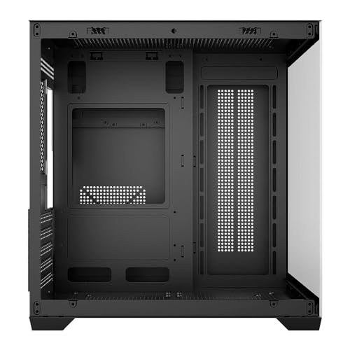 Gabinete Gamer CLANM Grodd Night com 5 Fans RGB, Vidro Temperado, Micro ATX Mini ITX, Airflow Otimizado, GPU 320mm, Preto