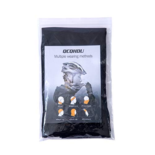 Sun UV Protection Mask,Neck Gaiter,Magic Face Mask Scarf,Dust Bandana Balaclava,Fishing Hiking Cycling Mask for Men Women Black - Thumbnail 6