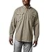 Columbia Men's Bahama II Long Sleeve Shirt, Fossil, 3XL