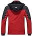 Wantdo Men's Waterproof Mountain Jacket Fleece Windproof Ski Jacket US M  Red M