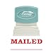 Xstamper 1218 MAILED with Space for Initial or Date, Pre Inked Laser Engraved Rubber Stamp, Red Ink, Impression Size: 1/2