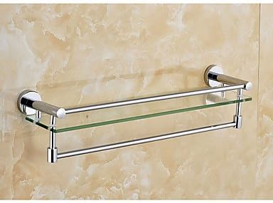 RY Toilet Glass Shelf With Towel Rack/Modern
