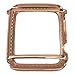 EMJ Series 1,2,3 Bling Apple Watch Zirconia Rose Gold Case Insert Bezel 38/42mm (42.0, series 3 non-ceramic)