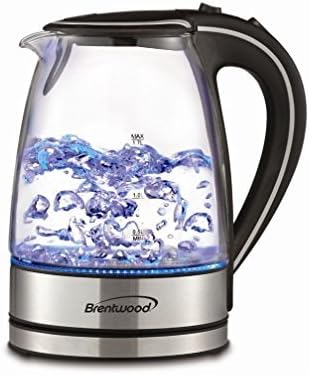 Lunarland Brentwood KT-1900BK 1.7-Liter Glass Electric Kettle