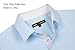 Alex Vando Mens Dress Shirts Regular Fit Long Sleeve Stretch Business Dress Shirts for Men,Blue,Large