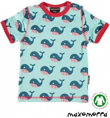 Amazon Co Jp 北欧ベビー服 子供服 半袖tシャツ Whale 9ヶ月 2歳 Maxomorra マクソモーラ 86 92 服 ファッション小物