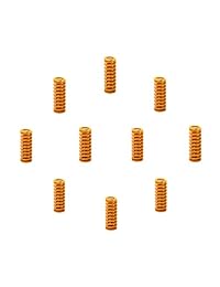 Adiyer 10 piezas 0.315 in OD 0.787 in de longitud molde de compresión muelles de muelles para impresora 3D Ender 3 Stock Bed Leveling, carga ligera, amarillo