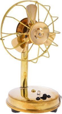 Rajkruti Metal Antique Fan(Handicraft)For Home Decor(10 cm X 9 cm X 16.5 cm) Set of 1