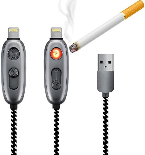 AODSC Lightning to USB A Cable Lighter Windproof Flameless No Gas Data Wire Fast Charging Line For iPhone iPad (lightning)