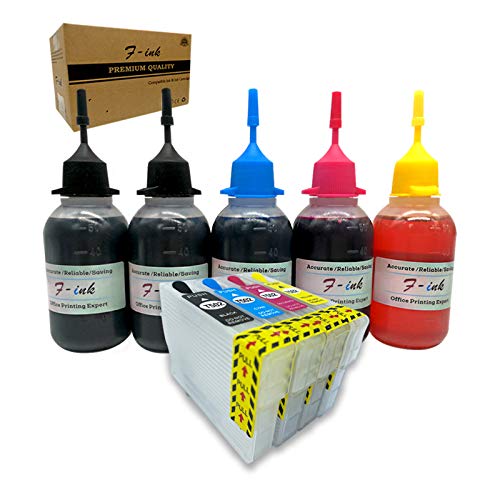 F-ink-Kit-de-recambio-de-tinta-de-5-x-50-ml-para-Eps-502-o-502XL-funciona-con-Eps-Expression-Home-XP-5100-XP-5105-XP-5115-Workforce-WF-2860D-WF-2860DWF-WF-2865DWF
