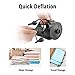 OlarHike Portable Quick-Fill Electric Air Mattress Pump for Pool Floats, Rechargeable Inflator Deflator with 110V AC & 12V DC Adapter, Black