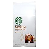 Starbucks House Blend Coffee (Medium), Ground, 20 Oz Bags, (Pack of 2)