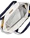 HUDSON'S BAY COMPANY Multi Stripe Canvas Tote: NAVY