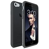 iPhone 6 case, Maxboost [HyperPro Series] Premium Shock-Absorbing TPU Cases Durable Bumper Cover Frame, Matte Soft Anti-Scratch Finish Work with iPhone 6 (2014) - Transparent Clear Black