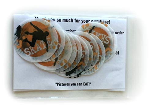 Skater Skate Boarder Skateboarding Wafer Paper Toppers 1.5 Inch for Decorating Desserts Cupcakes Birthday Cakes Cookies Pack of 24 - Thumbnail 2