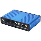 HDE 6 Channel 5.1 Surround Sound USB 2.0 External Optical Audio Sound Card Adapter for PC Laptop