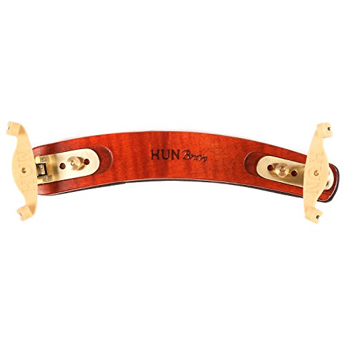 Kun Bravo Collapsible 4/4 Violin Shoulder Rest - Hardwood and Brass