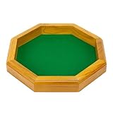 12-inch Felt-Lined Wooden Dice Trays by Wiz Dice