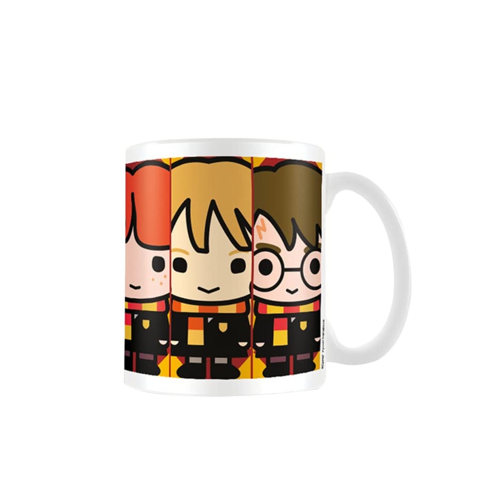 Harry Potter Ceramic Mug with Japanese Style Chibi Illustrations of Harry Potter Characters - Official Merchandise