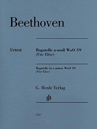 BeethovenBagatelle In A Minor Woo 59 (Fur Elise) Piano Solo Revised Edition