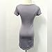 Fedi Summer Women's Cotton Stretch Bodycon Party Cocktail Short Slim Pencil Dress, Grey, Small