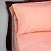 Cosy House Collection Elegant Bed Sheets - Queen Size, Peach (Wavy) - Luxury 6 Piece Hotel Bedding Set - Deep Pocket - Matte and Shine Beautiful Patterns - 1 Fitted, 1 Flat, 4 Pillowcases