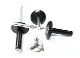 Racer's Speed Shop 3/16" Large Head Aluminum Mandrel Tri-Fold Exploding Pop Rivets 3/16" Exploder 50 pk (Black)