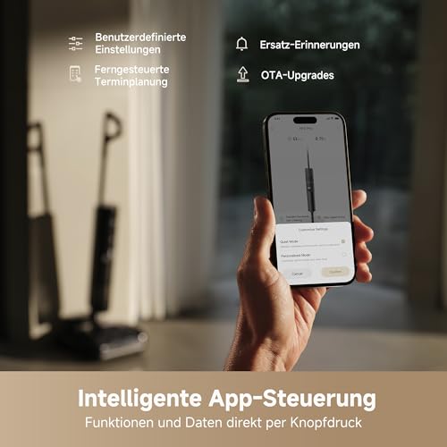 H15 Pro Nass- und Trockensauger, GapFree AI DescendReach Roboterarm, dreifache Kantenabdeckung, 21.000 Pa Saugleistung, 0 Tangle, 100°C Bürstenwäsche, 5min 90°C Trocknung, 180° Lie-Flat