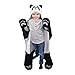 Fin Fun Panda Wearable Hooded Blanket for Kids - Kids Wearable Blanket Hoodie - Super Soft Polyester Snuggie, Cozy Blanket with Realistic Animal Details - For Girls & Boys