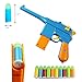 ZHENDUO Mauser Pistol Toy Gun with 10 Rubber Soft Bullets Mini Foam Dart Gun Blasters for Children Kids Cosplay Gifts (Blue)