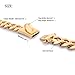 18k Big Gold Dog Necklace,Large Medium Dogs Boys Girls, Personalized 19mm Wide 16-26Inches Oversized Thick Cuban Link Dog Collar