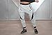 EU Men's Joggers Pants Gym Workout Pant Running Trousers with Pockes  Grey US L/Tag 2XL(Waist 33