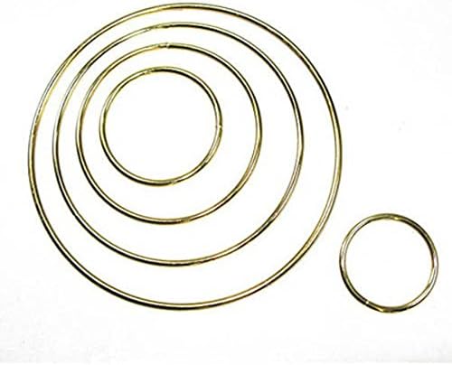 Metal Dreamcatcher Ring Hoop 2"/ 5.1cm Brass Plated