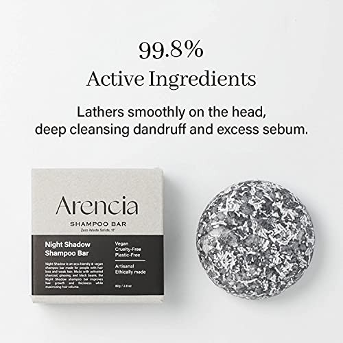 ARENCIA Night Shadow Biotin Shampoo Bar for Regrowth & Hair loss