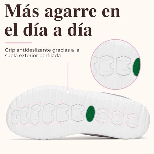 SAGUARO Mujer Zapatillas Barefoot Calzado Minimalista Barefoot Shoes con Puntera Ancha para Uso Diario, Talla 35-43