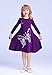 Happy Rose Girls Butterfly Print Dress Purple 6