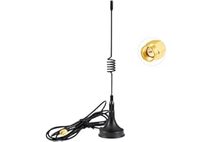 POBADY 433 MHz Antenna 3dBi SMA Male Adapter 3M RG174 Cable Magnetic Base Omni-Direction for Raspberry Pi NFC GSM ISM CUL USB CCU3 CCU2 CC1101