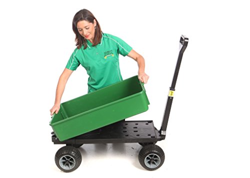 Mighty Max Plus One Cart Acessories Garden Stackable Utility Green Tub