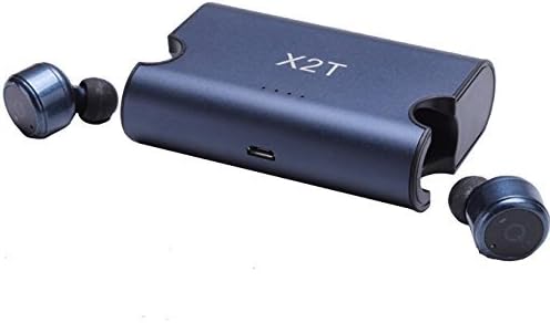 Newton's X2T Wireless Bluetooth Earbuds Dual Stereo Earphones, In-ear Headset with Mic, Bluetooth Noise Cancelling Headphones, Magnetic Charging Case and Small Bag Included (gray)