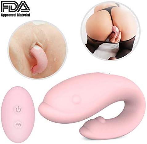 Tovbc Wearable Butterfly Massaging Toys - Multiple Speed- Wireless Remote Control - Silent Soft Skin-Friendly - Back Neck Shoulder Relaxation (Color : Pink)