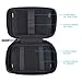 Comfyable Power Cord Holder Bag, Electronics Travel Organizer Case, Charger Cord Organizer, Electrical Cord Storage, Cable Wire Pouch, Black