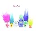 6Pcs/Set 4-7cm Dreamworks Figure, Collectible Dolls, Poppy, Branch, Guy Diamond, Biggie, Smidge, Fuzzbert, PVC Trolls Action Figures Doll Toy Trolls By Ambassador.