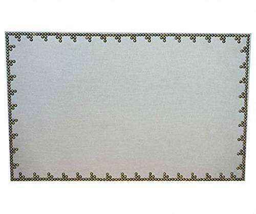 Pretty Pinboards Linen Fabric and Nailhead Staircase Design Cork Board Pin Board