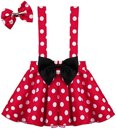 Efe 子供サスペンダースカート ミッキーマウス スカート ヘッドクリップ付き 水玉 ドット柄 ワンピース キッズ 女の子 コスチューム 可愛い プリンセスドレス B07zh27vqr 734円 大人気 New Arrival 最安値挑戦 年中無休 高品質 通販