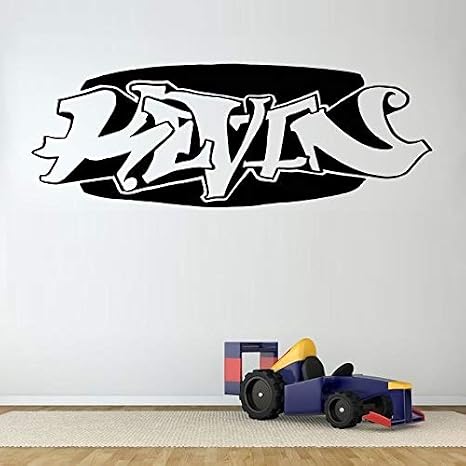 Kevin Graffiti Poster Zitate Entfernbare Wandaufkleber Fur Zuhause