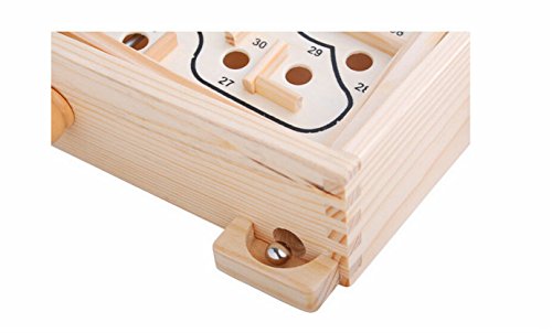 Hujinlder Kids 3D Educational Labyrinth Toy Maze Wooden Puzzle Game Maze