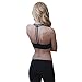 AIYIHAN Women's Yoga Sports Bra Wirefree Double Lined T-Back Black XL