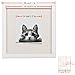 BOJIN 10x10 Picture Frames White, Solid Wood Display Pictures 6x6 with Mat or 10x10 Without Mat, Wall Hanging Decoration Square Photo Frame