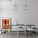 Paragon Home Pendant Light Hanging Lantern Lighting Fixture for Kitchen and Dining Room, Industrial Retro Iron Chandelier Fixture, E26 Base, Antique Nickel (Bulbs Not Included)